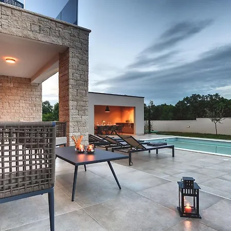 Modern Omnia With Pool And Grill In Pula Вилла